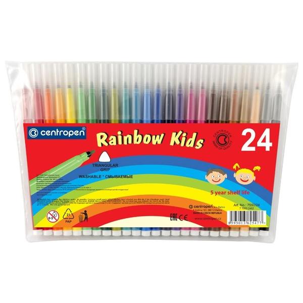 Centropen Набор фломастеров Rainbow Kids (7550), 24 шт.