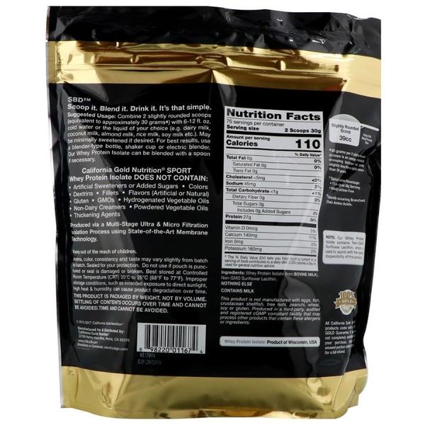 Протеин California Gold Nutrition Whey Protein Isolate (2270 г)