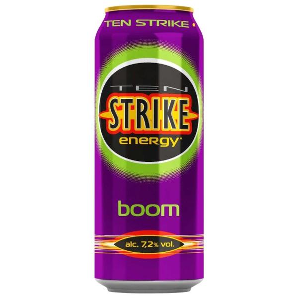 Слабоалкогольный напиток тонизирующий Ten Strike Boom 0.45 л