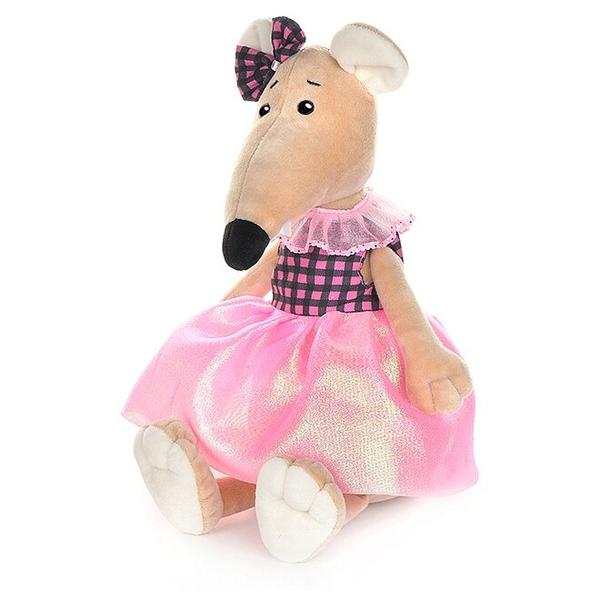 Мягкая игрушка Maxitoys Крыса Анфиса в платье с бантом 21 см