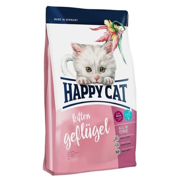 Корм для котят Happy Cat Supreme с 5 недель домашняя птица