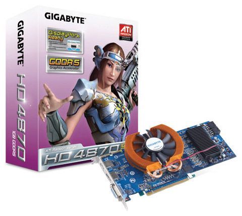 GIGABYTE Radeon HD 4870 750Mhz PCI-E 2.0 1024Mb 3600Mhz 256 bit DVI HDMI HDCP