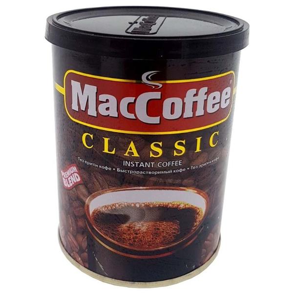 Кофе растворимый MacCoffee Classic порошкообразный, жестяная банка