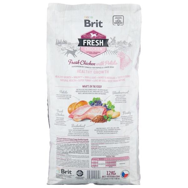 Корм для щенков Brit Fresh курица с картофелем