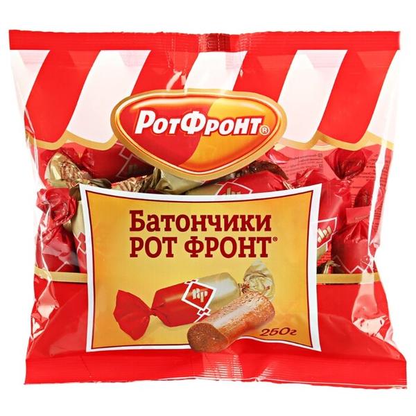 Конфеты Рот Фронт Батончики пралине с вафельной крошкой, пакет