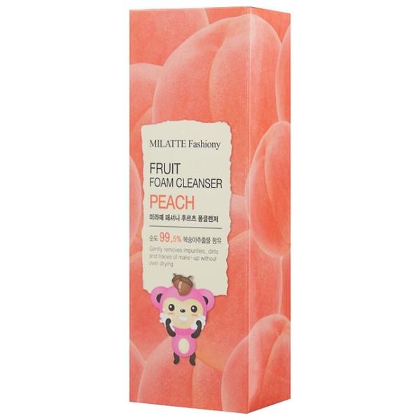 Milatte Пенка для умывания персик Fashiony Fruit Foam Cleanser Peach