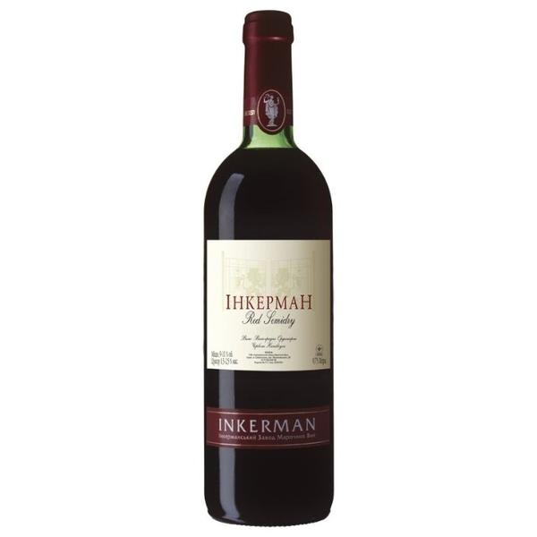 Вино Инкерман, Красное Полусухое, 0.75 л