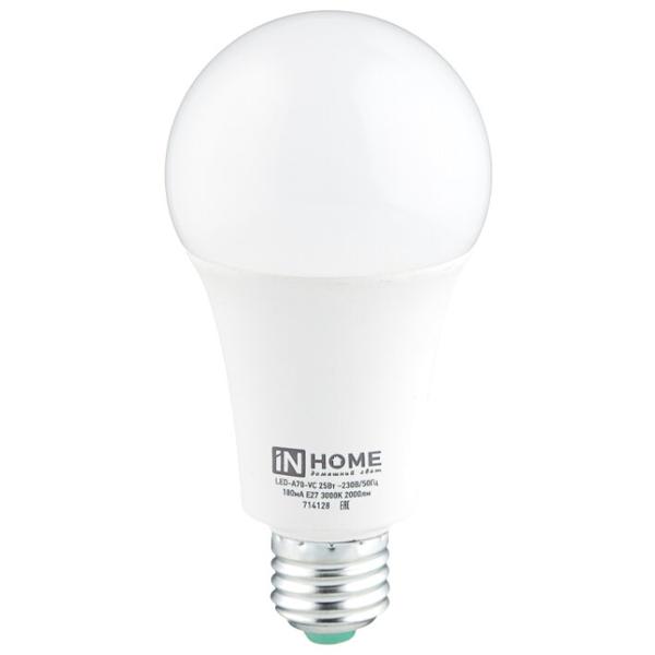 Упаковка светодиодных ламп 10 шт In Home LED-VC 2250lm, E27, A70, 25Вт