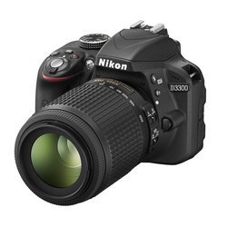 Nikon D3300 Kit (gray 24.2Mpix 18-55VR II 3 1080p SD, Набор с объективом)