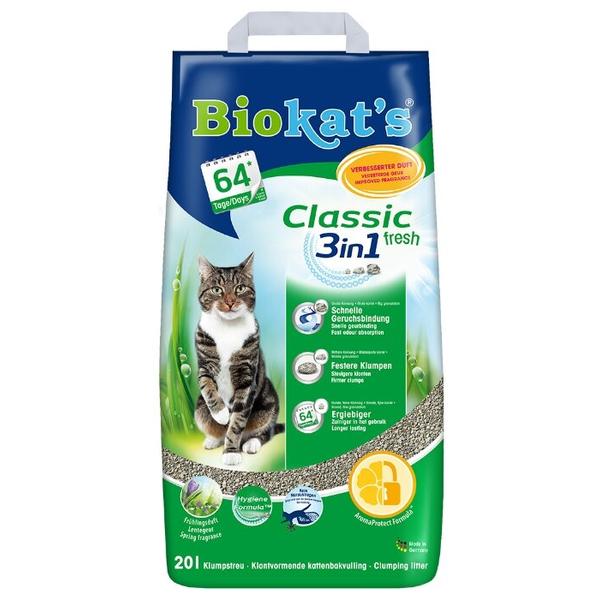 Комкующийся наполнитель Biokat's Classic Fresh 3in1 10 л