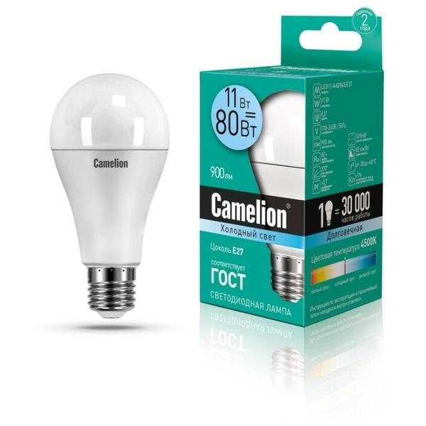 Лампа светодиодная Camelion 12036, E27, A60, 11Вт
