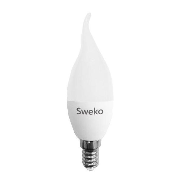 Лампа светодиодная Sweko 38793, E14, C35, 7Вт