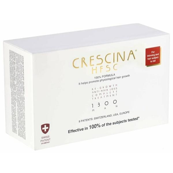 Crescina Ампулы комплекс для мужчин, дозировка 1300: очень сильное выпадение волос