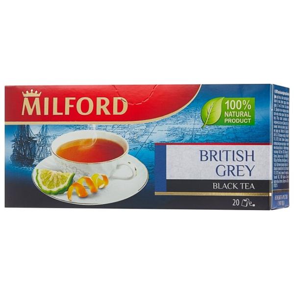 Чай черный Milford British grey в пакетиках