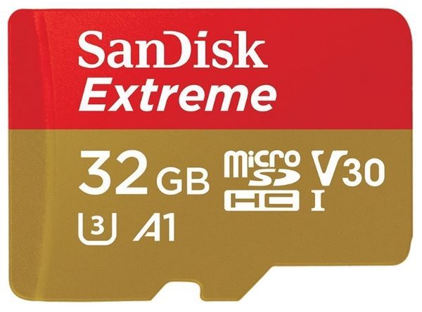SanDisk Extreme microSDHC Class 10 UHS Class 3 V30 A1 90MB/s