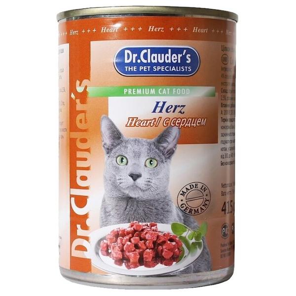Корм для кошек Dr. Clauder's Premium Cat Food консервы с сердцем