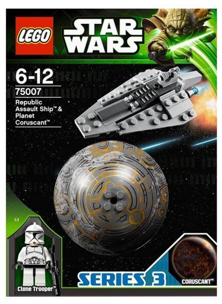 LEGO Star Wars 75007 Республиканский боевой корабль и планета Корусант
