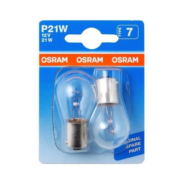Лампа автомобильная накаливания Osram Original line 7506-02B P21W 12V 21W 2 шт.