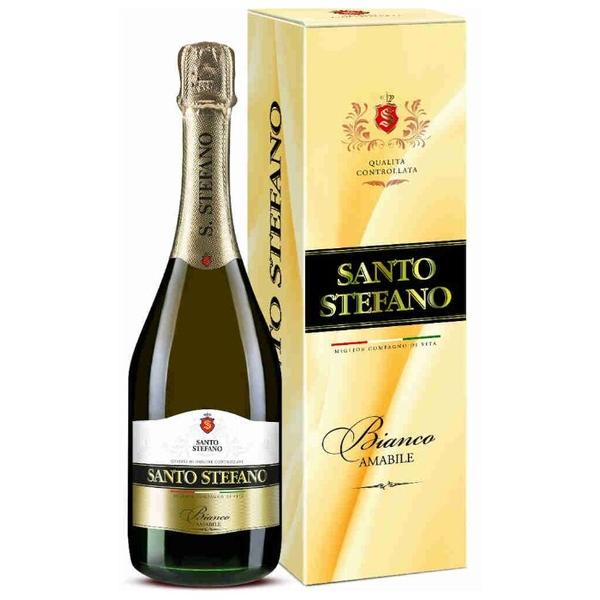 Игристое вино Santo Stefano Bianco, подарочная упаковка, 0,75 л