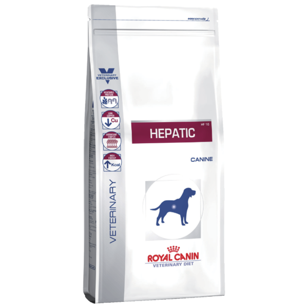 Корм для собак Royal Canin Hepatic HF16 при заболеваниях печени