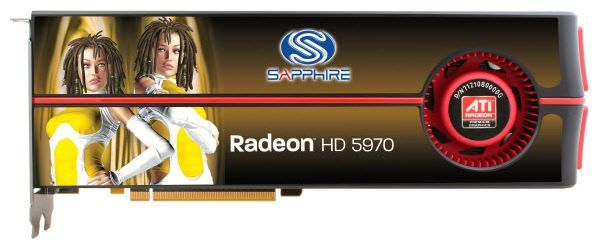 Sapphire Radeon HD 5970 735Mhz PCI-E 2.1 2048Mb 4040Mhz 512 bit 2xDVI HDCP