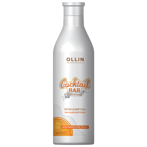 OLLIN Professional крем-шампунь Cocktail Bar Egg Shake Яичный коктейль Восстановление волос