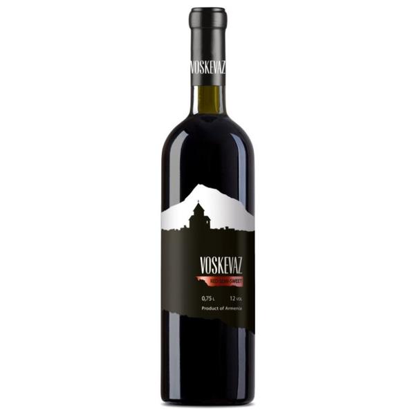 Вино Voskevaz красное полусладкое 0,75 л