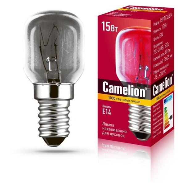 Лампа накаливания для бытовой техники Camelion 12979, E14, T25, 15Вт
