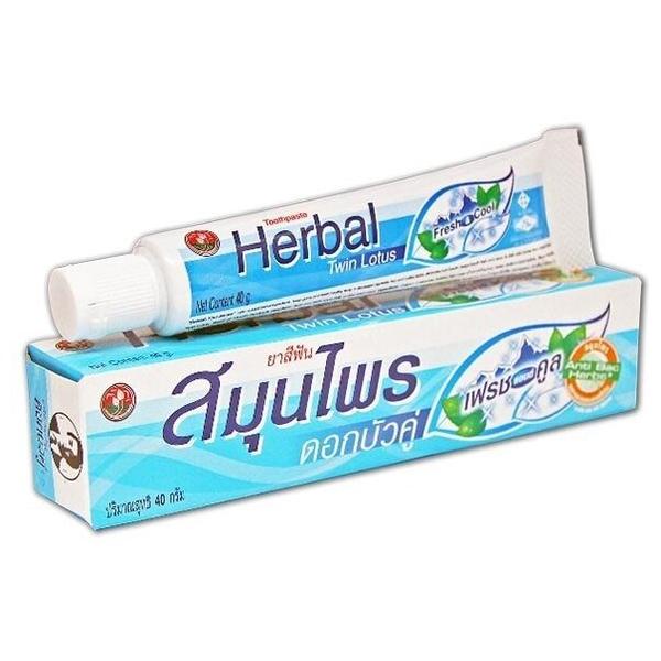 Зубная паста Twin Lotus Herbal Свежесть и прохлада