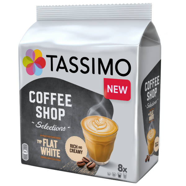 Кофе в капсулах Tassimo Coffee Shop Selections Flat White (8 капс.)