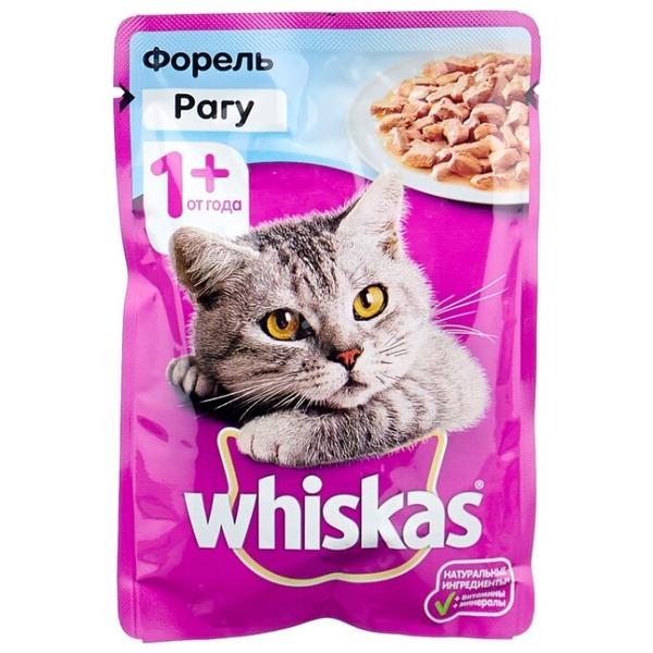 Корм для кошек Whiskas с форелью 85 г (кусочки в соусе)