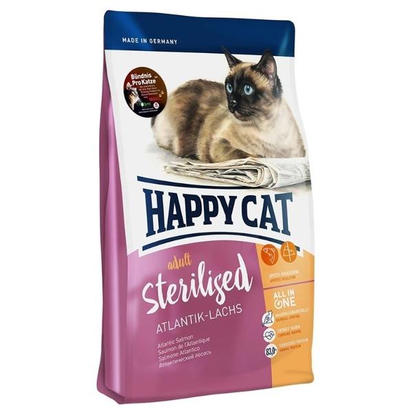 Корм для стерилизованных кошек Happy Cat для профилактики МКБ, с лососем
