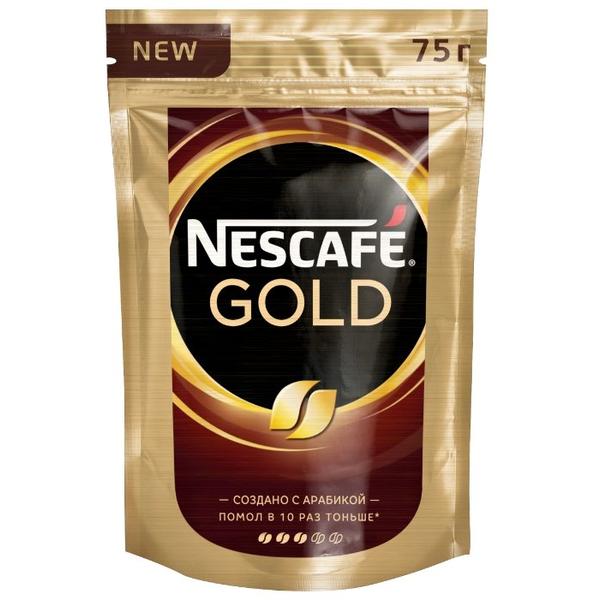 Кофе растворимый Nescafe Gold, пакет