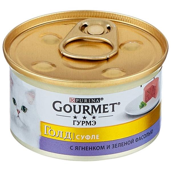Корм для кошек Gourmet Голд с ягненком и с зелёной фасолью 85 г (паштет)