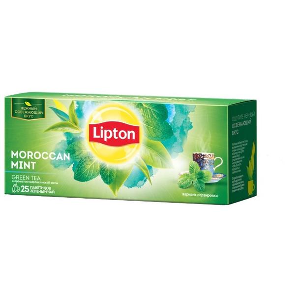 Чай зеленый Lipton Moroccan Mint в пакетиках