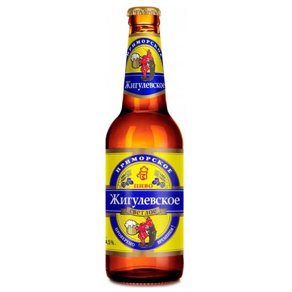 Пиво светлое Жигулевское Приморское, 0.45 л