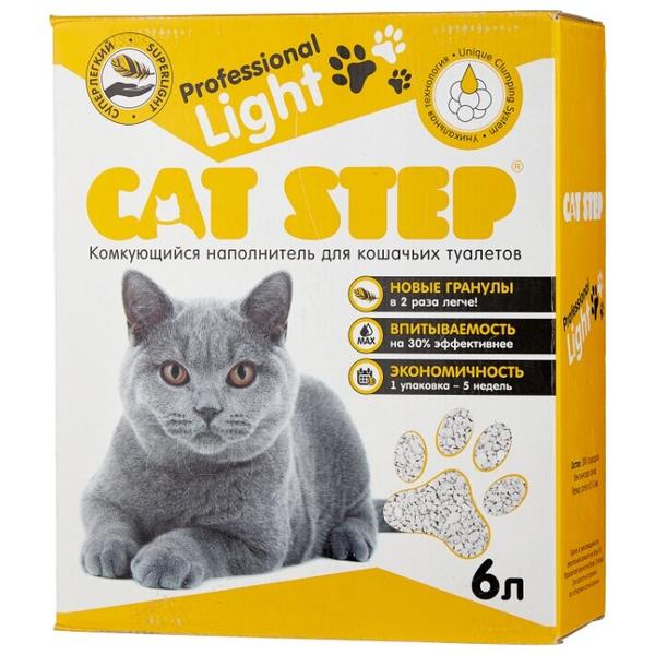 Комкующийся наполнитель Cat Step Professional Light бентонитовый 6 л