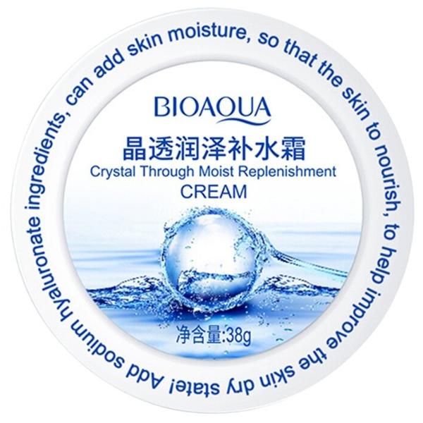 BioAqua Crystal Through Moist Replenishment Увлажняющий питательный крем для лица с гиалуроновой кислотой