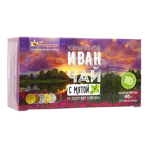 Чайный напиток травяной Яндар Иван-чай с мятой в пакетиках
