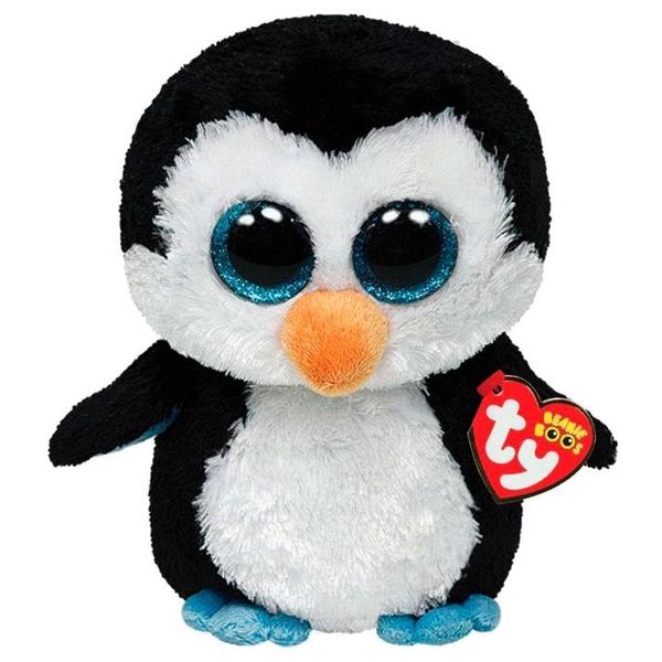 Мягкая игрушка TY Beanie boos Пингвин Waddles 15 см