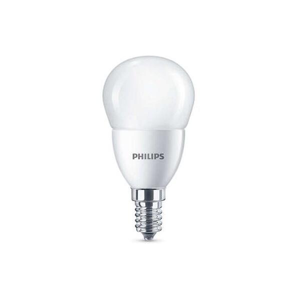 Лампа светодиодная Philips LED 3000K, E14, P48, 6.5Вт