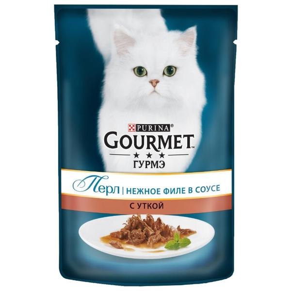Корм для кошек Gourmet Перл с уткой 85 г (кусочки в соусе)