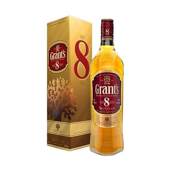 Виски Grant's 8 лет, 0.7 л, подарочная упаковка