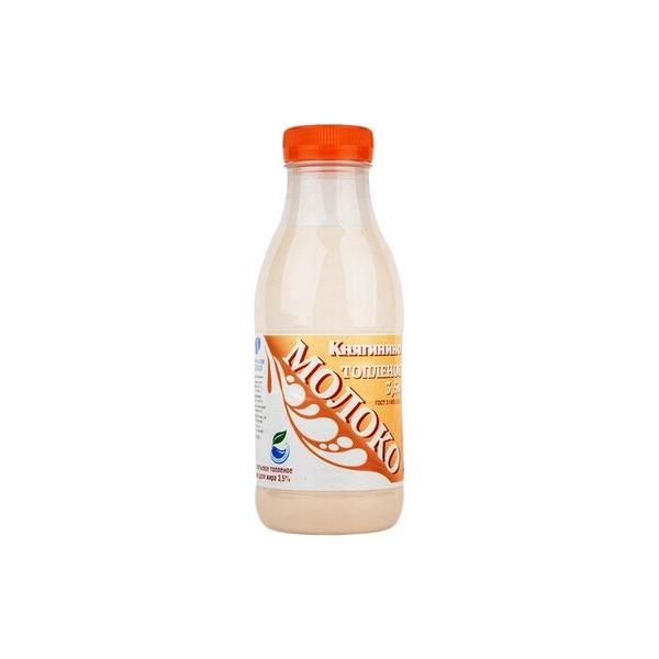 Молоко Княгинино топленое пастеризованное 3.5%, 0.43 л