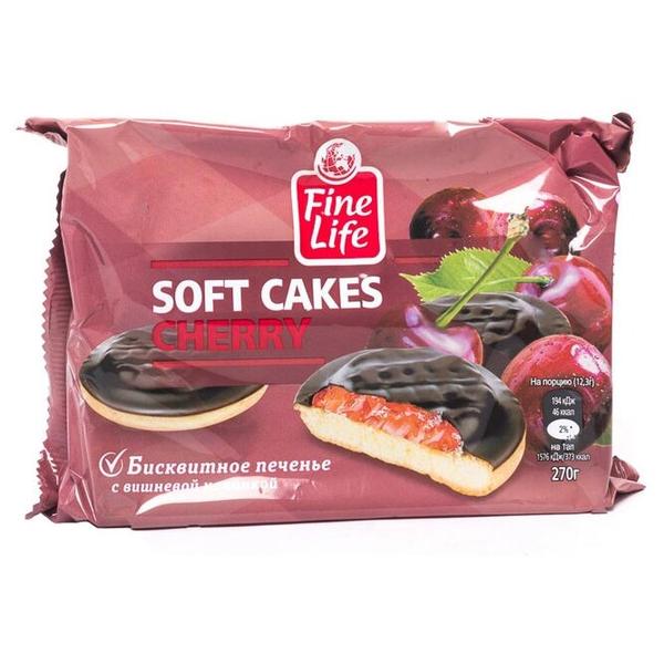 Печенье Fine Life soft cakes Cherry, 270 г