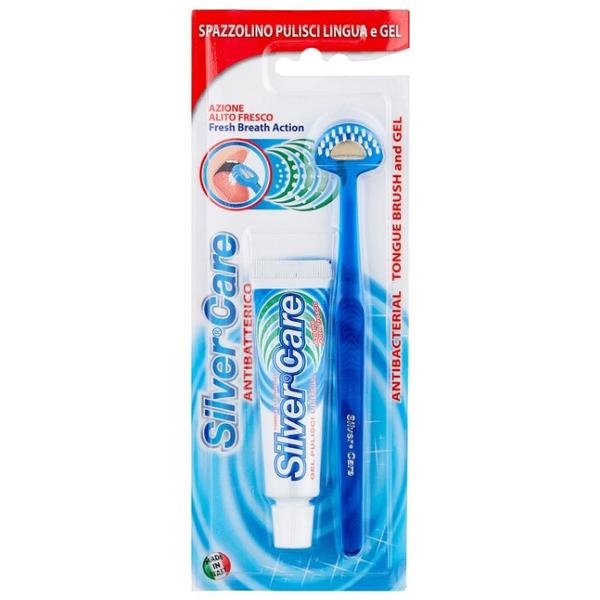 Зубная паста + щетка Silver Care Набор для чистки языка