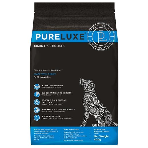 Корм для собак PureLuxe Elite Nutrition for adult dogs with turkey