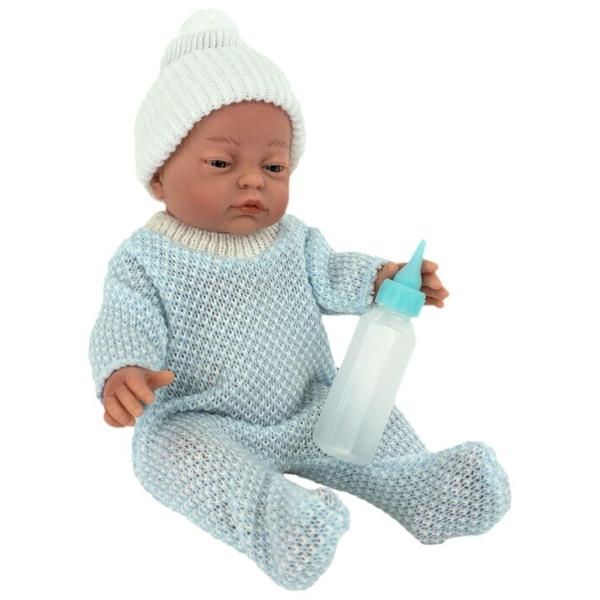 Пупс Lamagik Новорожденный мальчик в голубой пижамке с бутылочкой, 28 см, RN28M-2