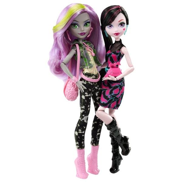 Набор кукол Monster High Дракулаура и Моаника Д'Кэй, 26 см, DNY33