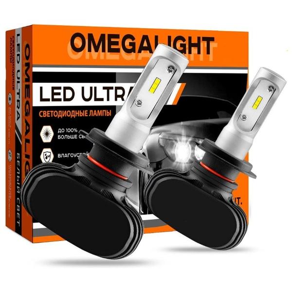 Лампа автомобильная светодиодная Omegalight Ultra OLLEDH11UL-2 H8/H9/H11 12V 25W 2 шт.